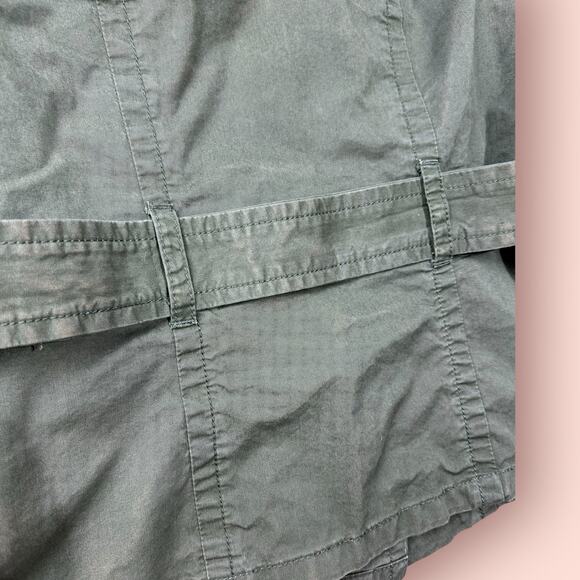 Y2K Old Navy Jacket Utility Women Green Bella Swan Button Long Sleeve XS - Picture 6 of 6